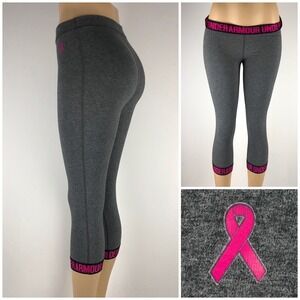 Under Armour Breast Cancer Awareness Womens Small Capris UA Power Fitted EUC